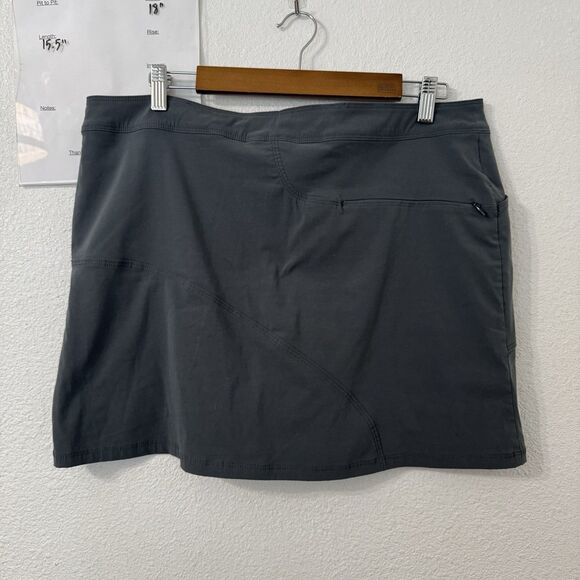 Toad & Co Skort Skirt Womens Size 10 Gray Hiking Athletic Gorpcore Outdoors - Picture 3 of 5